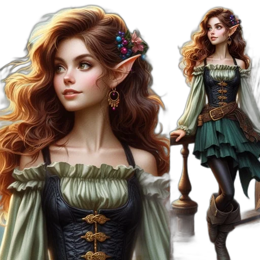 fantasy art, concept art, photorealistic, comic book art transparent PNG cut-out