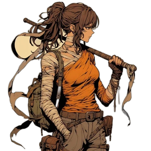 staff, weapon, comic book art, concept art transparent PNG cut-out