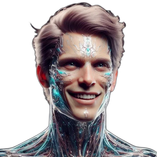 robot, face, creature, mask transparent PNG cut-out