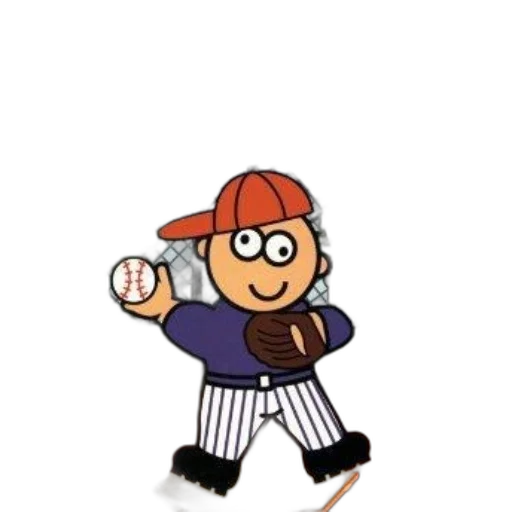 cartoon, concept art, character, baseball transparent PNG cut-out