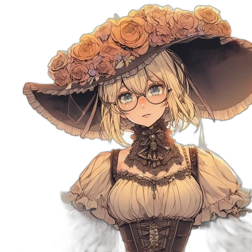 crown, dress, flower, hat transparent PNG cut-out