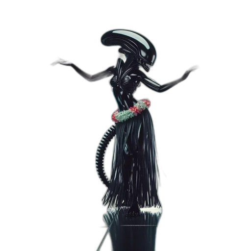 creature, staff, dress, robot transparent PNG cut-out