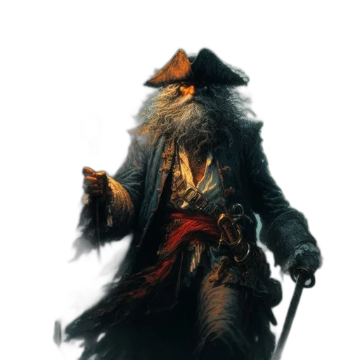 staff, jacket, hat, weapon transparent PNG cut-out