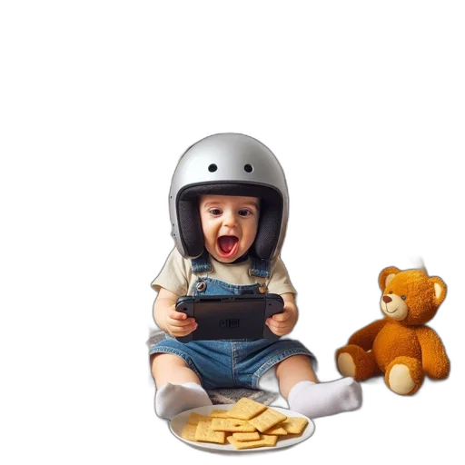 food, robot, 3d render, photorealistic transparent PNG cut-out