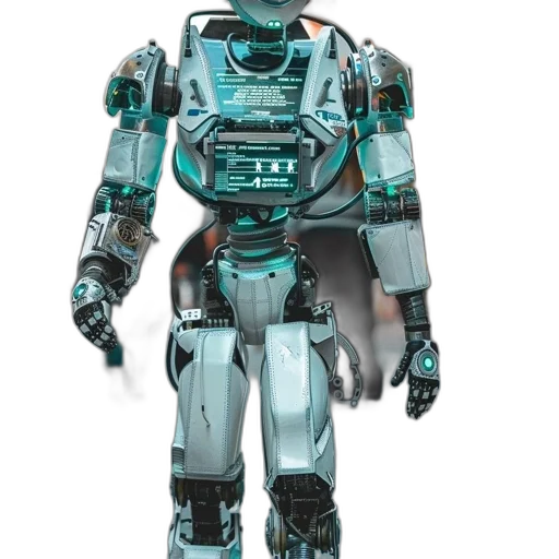 robot, cyberpunk, concept art, 3d render transparent PNG cut-out