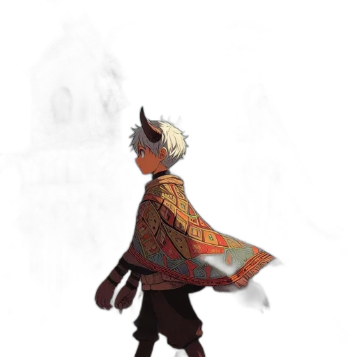 jacket, dragon, staff, creature transparent PNG cut-out