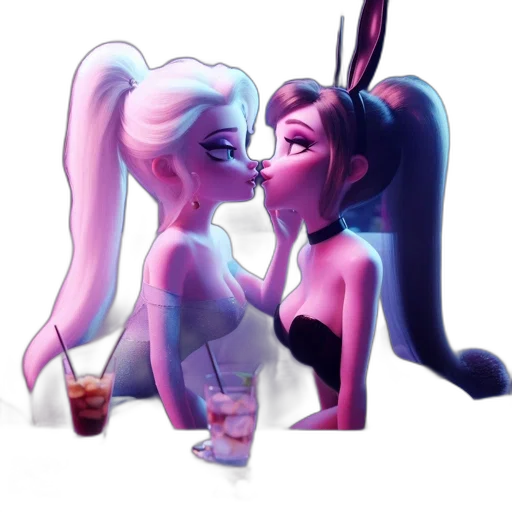 concept art, fantasy art, vaporwave, pixel art transparent PNG cut-out