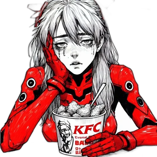 robot, face, food, cyberpunk transparent PNG cut-out