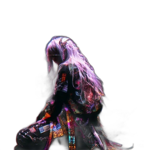 dress, hair, jacket, creature transparent PNG cut-out