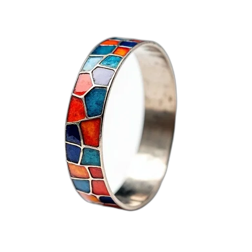 jewelry, colorful, silver, bracelet transparent PNG cut-out