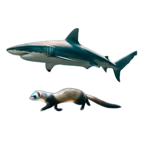 animal, creature, concept art, 3d render transparent PNG cut-out