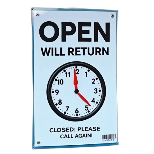 sign, word, open, large transparent PNG cut-out