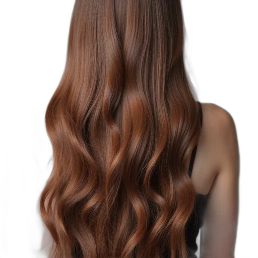 hair, dress, photorealistic, earth tones transparent PNG cut-out