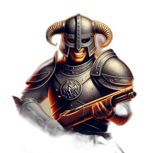 sword, dragon, mask, fantasy art transparent PNG cut-out