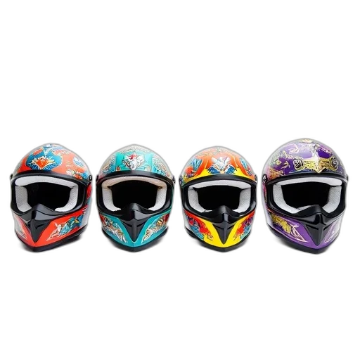 mask, collection, four, colorful transparent PNG cut-out