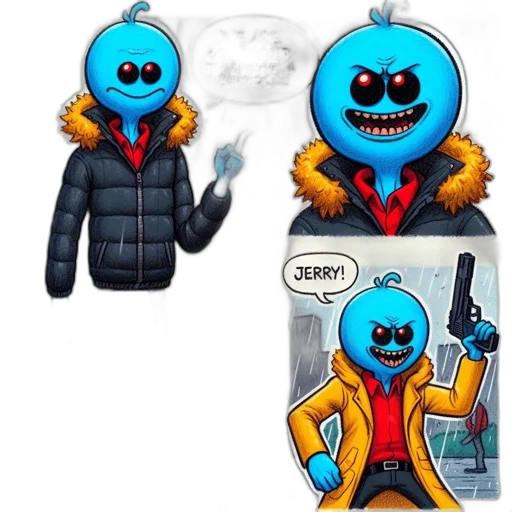 jacket, concept art, pixel art, cartoon transparent PNG cut-out