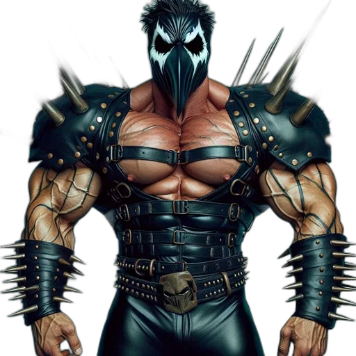 mask, weapon, animal, comic book art transparent PNG cut-out