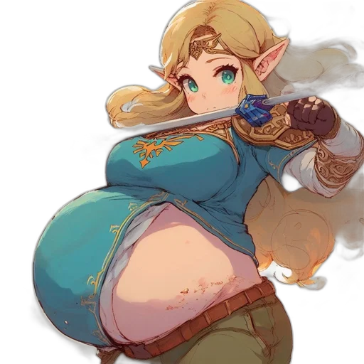 dress, weapon, staff, sword transparent PNG cut-out