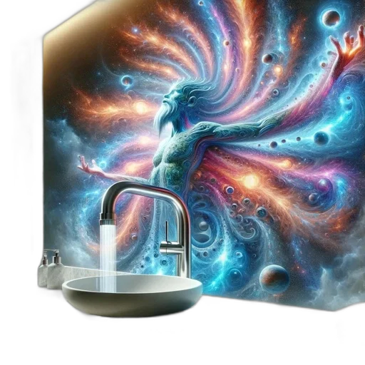 fantasy art, concept art, 3d render, vaporwave transparent PNG cut-out