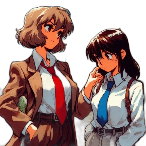 jacket, staff, dress, anime transparent PNG cut-out