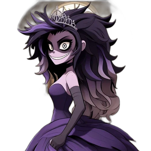 crown, dress, mask, creature transparent PNG cut-out