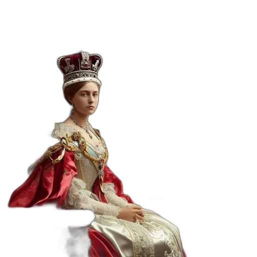 crown, staff, dress, jewelry transparent PNG cut-out