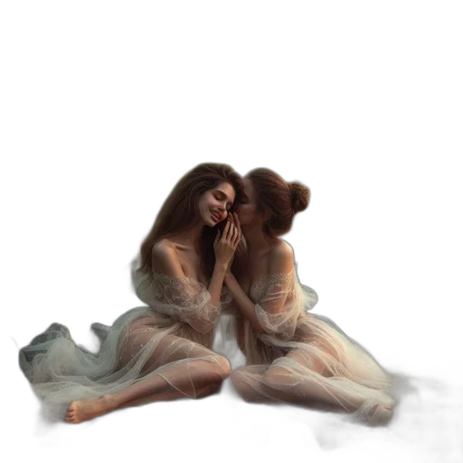 dress, creature, hair, jewelry transparent PNG cut-out