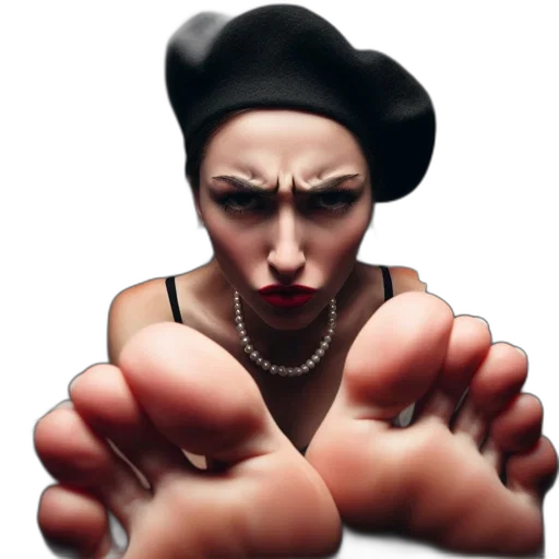 shoes, face, jewelry, photorealistic transparent PNG cut-out