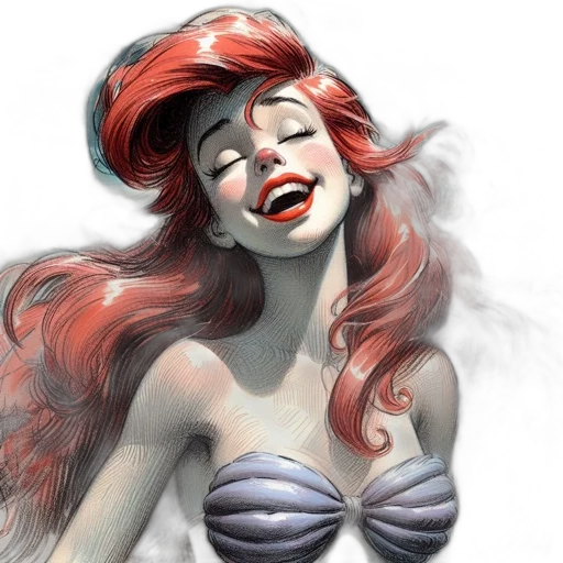 comic book art, photorealistic, fantasy art, watercolor transparent PNG cut-out