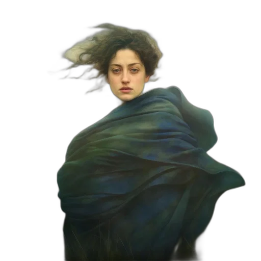 face, jacket, creature, dress transparent PNG cut-out