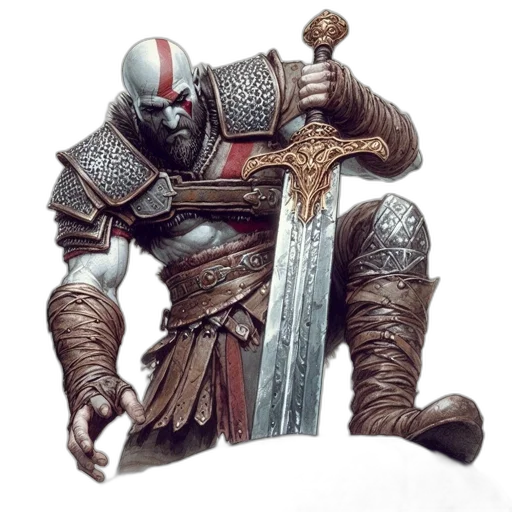 sword, weapon, staff, fantasy art transparent PNG cut-out