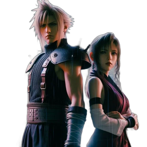 concept art, 3d render, two, animated transparent PNG cut-out