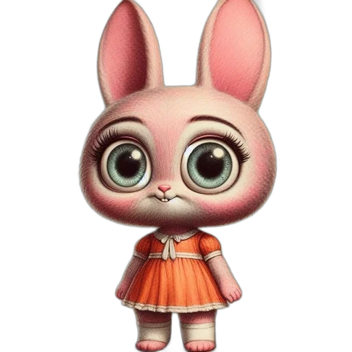 animal, dress, staff, creature transparent PNG cut-out