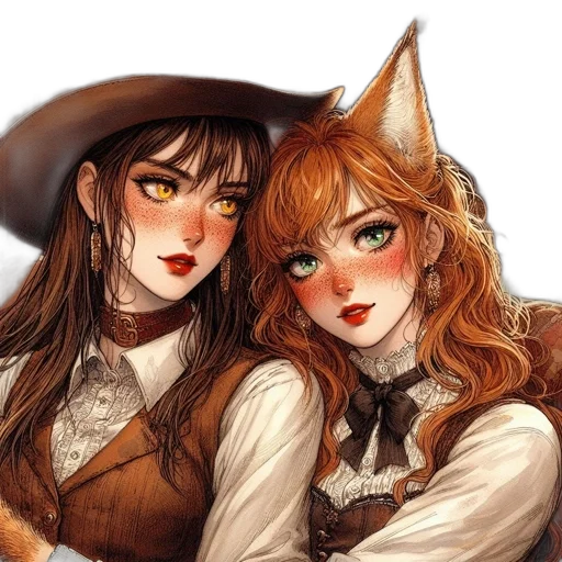 hat, staff, fantasy art, watercolor transparent PNG cut-out