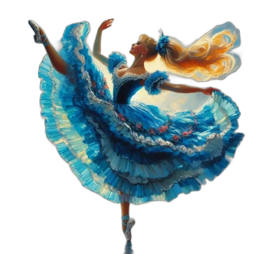 dress, fantasy art, concept art, watercolor transparent PNG cut-out