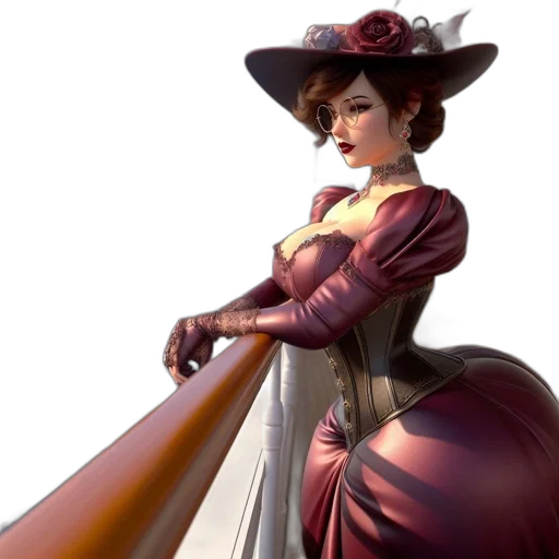 staff, dress, hat, crown transparent PNG cut-out