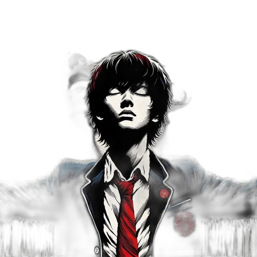 jacket, face, comic book art, pixel art transparent PNG cut-out