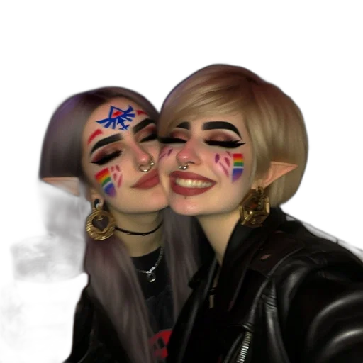 face, mask, creature, hair transparent PNG cut-out