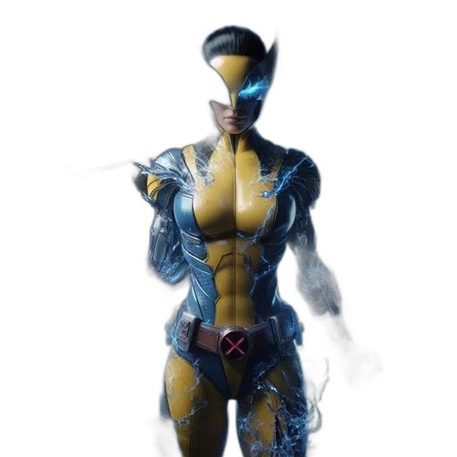 robot, mask, jewelry, staff transparent PNG cut-out