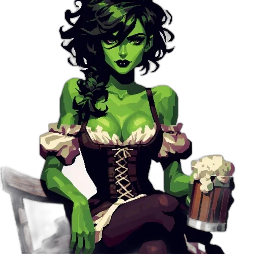dress, comic book art, concept art, fantasy art transparent PNG cut-out