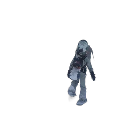 robot, creature, jacket, weapon transparent PNG cut-out
