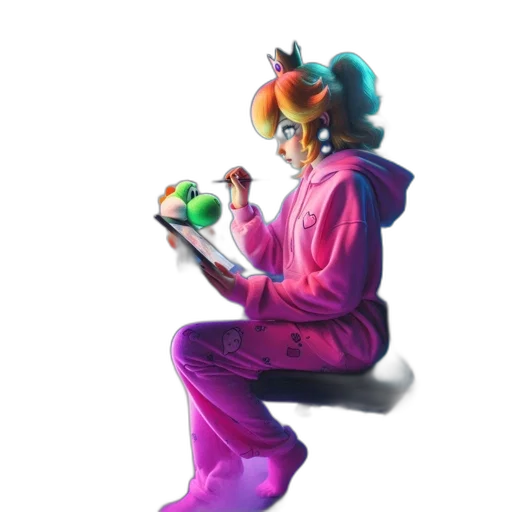 jacket, creature, staff, mask transparent PNG cut-out