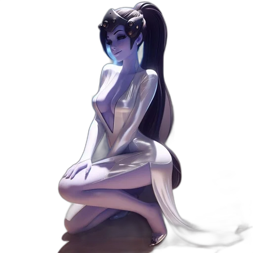 dress, staff, creature, robot transparent PNG cut-out