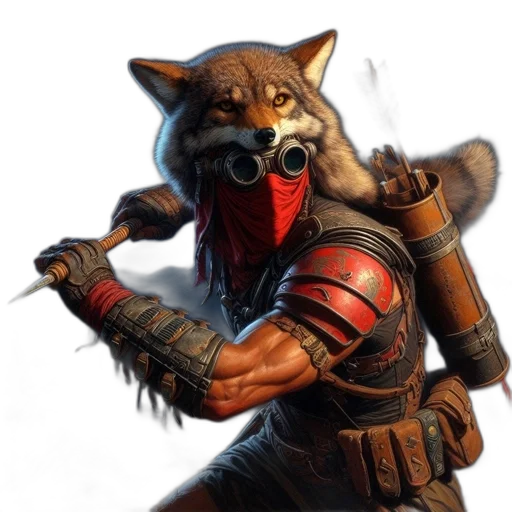 mask, animal, staff, weapon transparent PNG cut-out