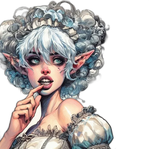 fantasy art, concept art, watercolor, comic book art transparent PNG cut-out