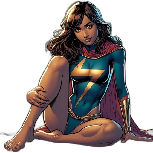 comic book art, concept art, female, superhero transparent PNG cut-out
