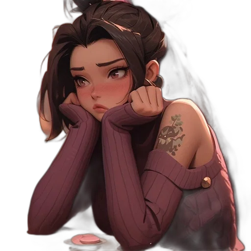 face, jacket, concept art, fantasy art transparent PNG cut-out