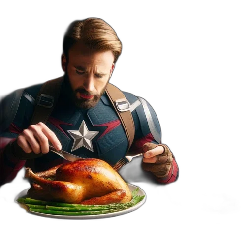 food, concept art, comic book art, 3d render transparent PNG cut-out