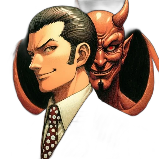 mask, face, staff, comic book art transparent PNG cut-out