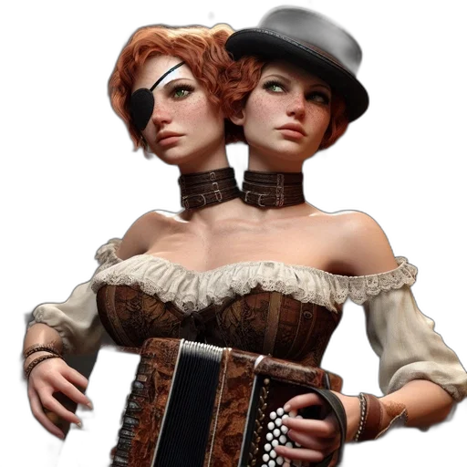 hat, dress, staff, concept art transparent PNG cut-out